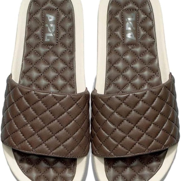 APL Brown Leather Slide Sandals, Men’s size 9, Women Size 10.5-11, Unisex - Picture 1 of 6